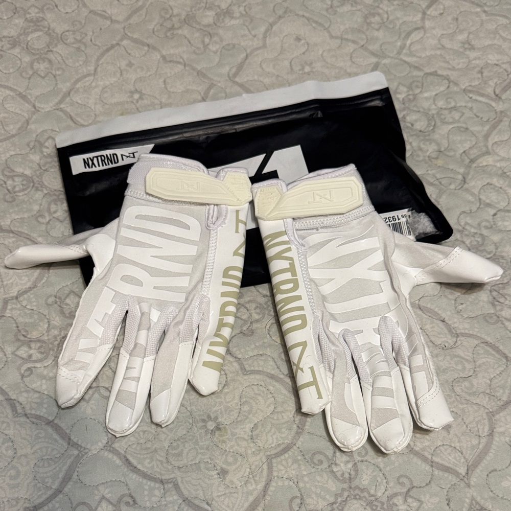 White Men's Football Gloves